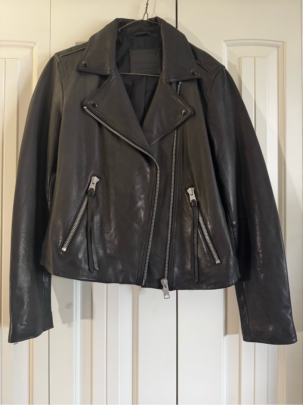 All Saints Leather Dalby Jacket